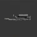 Heavy Duty Industrial Equipment With Metallic Pipes Valves And Metal Cabinet
