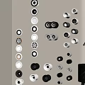 Modern Downlights and Spotlights With Various Stylish Designs And Illumination Effects On Wall