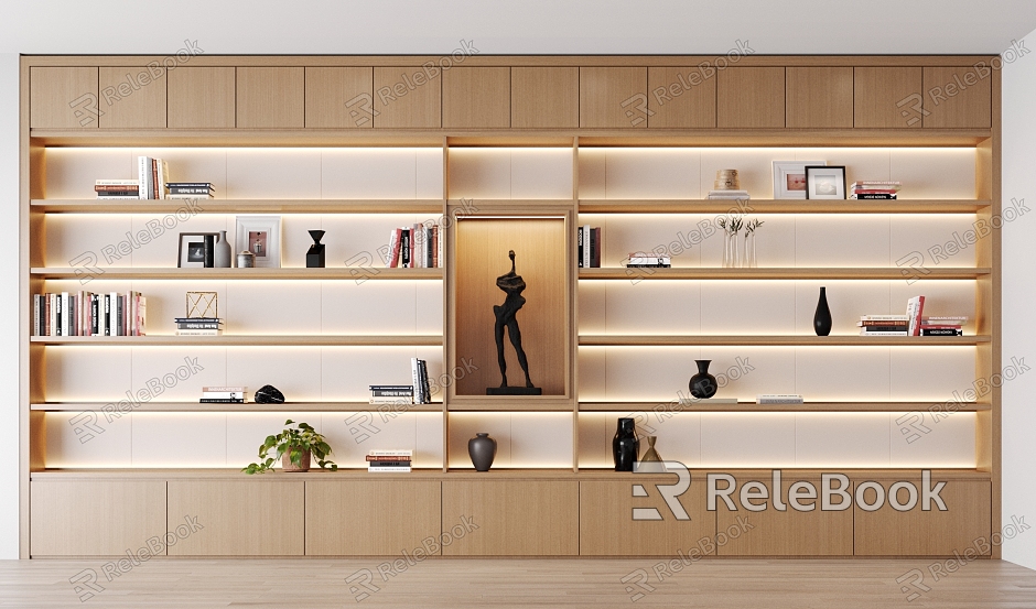 Modern bookcase model