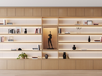 Modern bookcase model