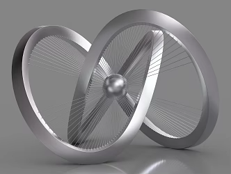 Modern Mobius Ring 3d model