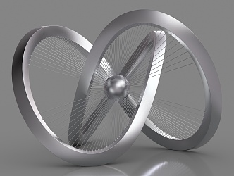 Modern Mobius Ring 3d model