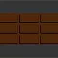 Premium Orange Chocolate Bar Featuring Rectangular Segments And Glossy Finish