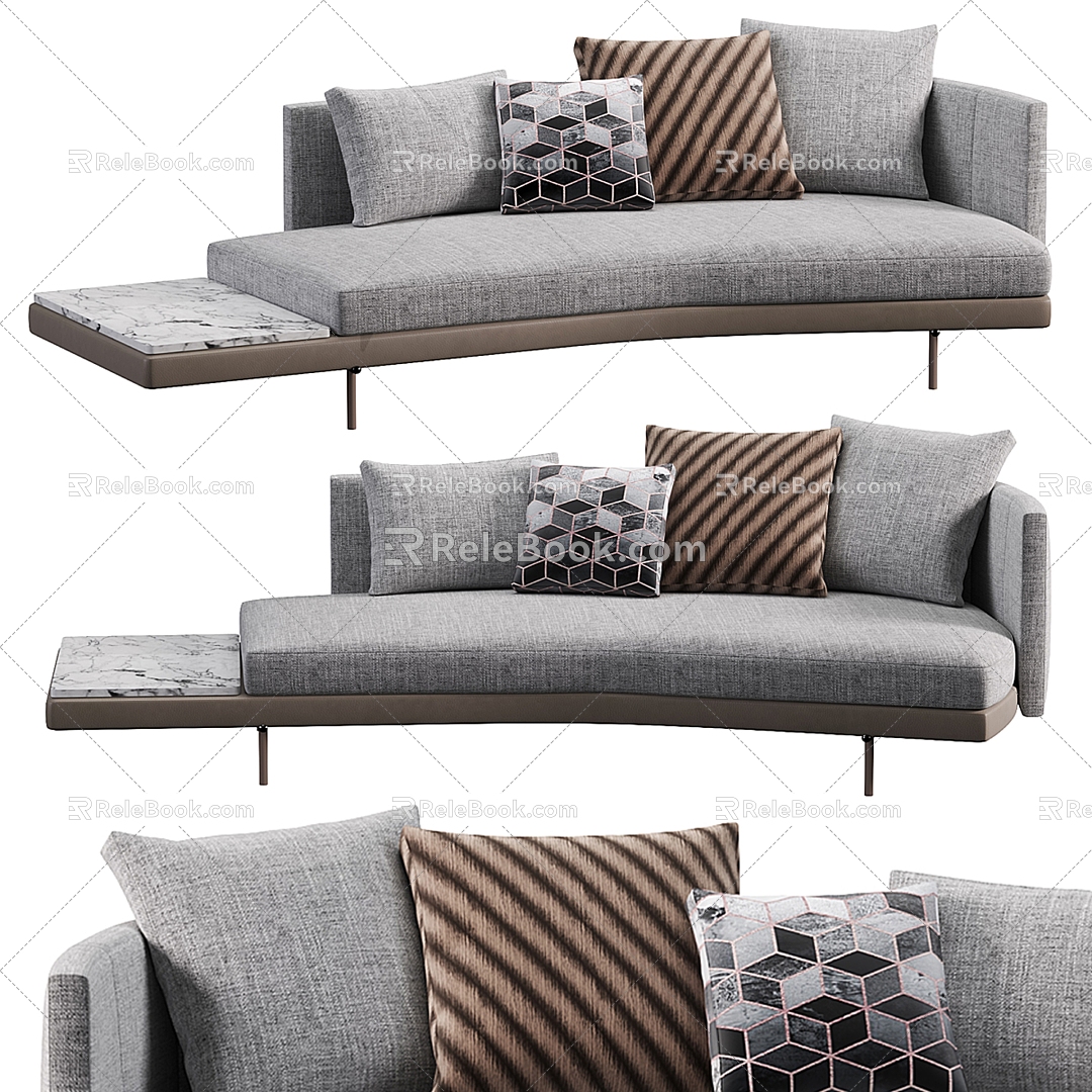 Birdhouse sofa for modern multiplayer sofa 3d model