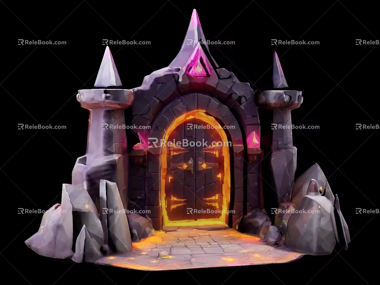 Scene Elements Game Scene Fantasy Gate 3d model