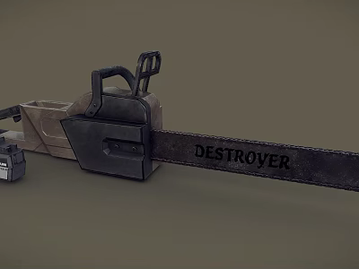 Industrial LOFT Saw Chainsaw 3d model Industrial LOFT Saw Chainsaw 3d model