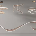 Modern chandelier 3d model