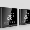 JOMOO Black Thermostat Switch Panels With Digital Temperature Display And WiFi Connectivity