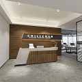 Modern Front Desk 3d model