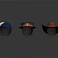 Various Styles Of Hats With Colorful Designs For Fashionable Daily Use