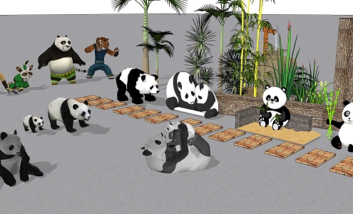 Modern Panda 3d model