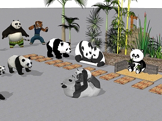 Modern Panda 3d model