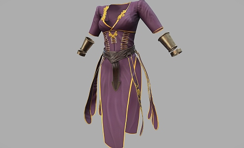 Medieval clothes clothing thorn customer service soldier clothing women'suit skirt 3d model