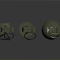 M18 White Smoke Grenade And 60MM Frag Grenade Military Explosive Weapons