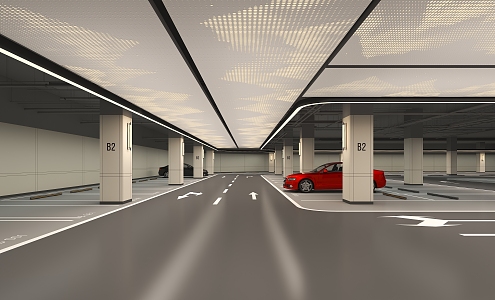 Modern Garage 3d model