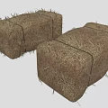 Natural Agricultural Plant Hay Bales As Essential Farm Storage And Feeding Material