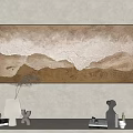 Decorative Painting Hanging Painting SU Model 3d model