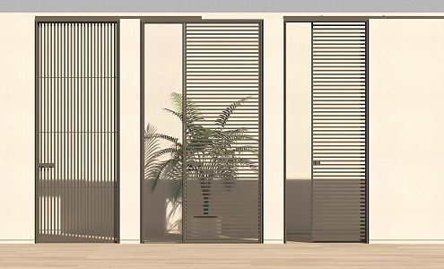 swing door entry door partition door sliding door 3d model