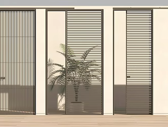 swing door entry door partition door sliding door 3d model