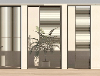 swing door entry door partition door sliding door 3d model