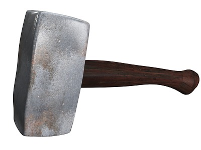 Hammer Blacksmith Pickaxe Blacksmith Shop Ironmaking Tools Smelting Tools Hammer Metal model