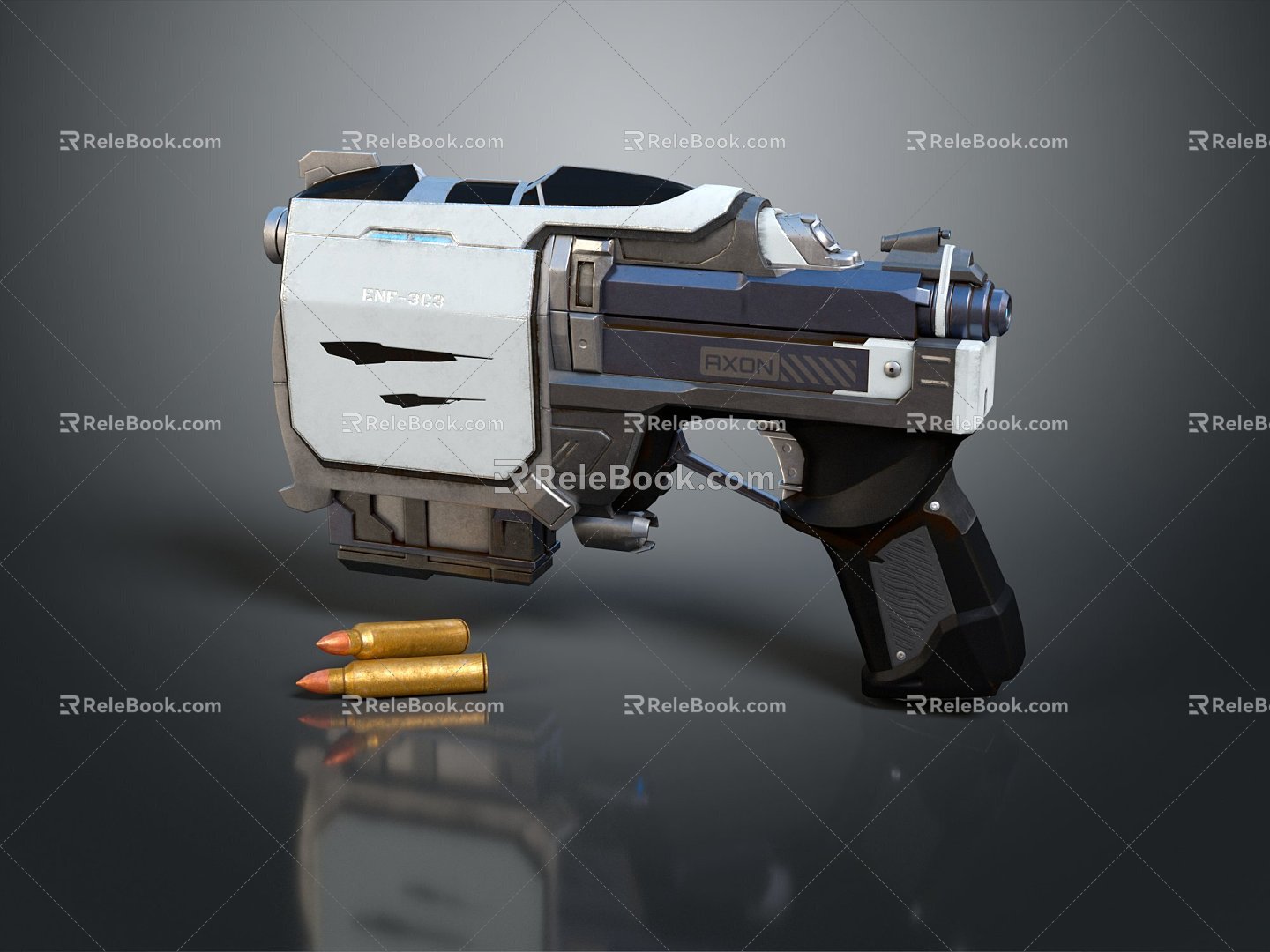 Modern Sci-Fi Gun Sci-Fi Pistol Pistol Game Pistol Sci-Fi Guns 3d model