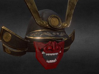 Samurai Helmet 3d model