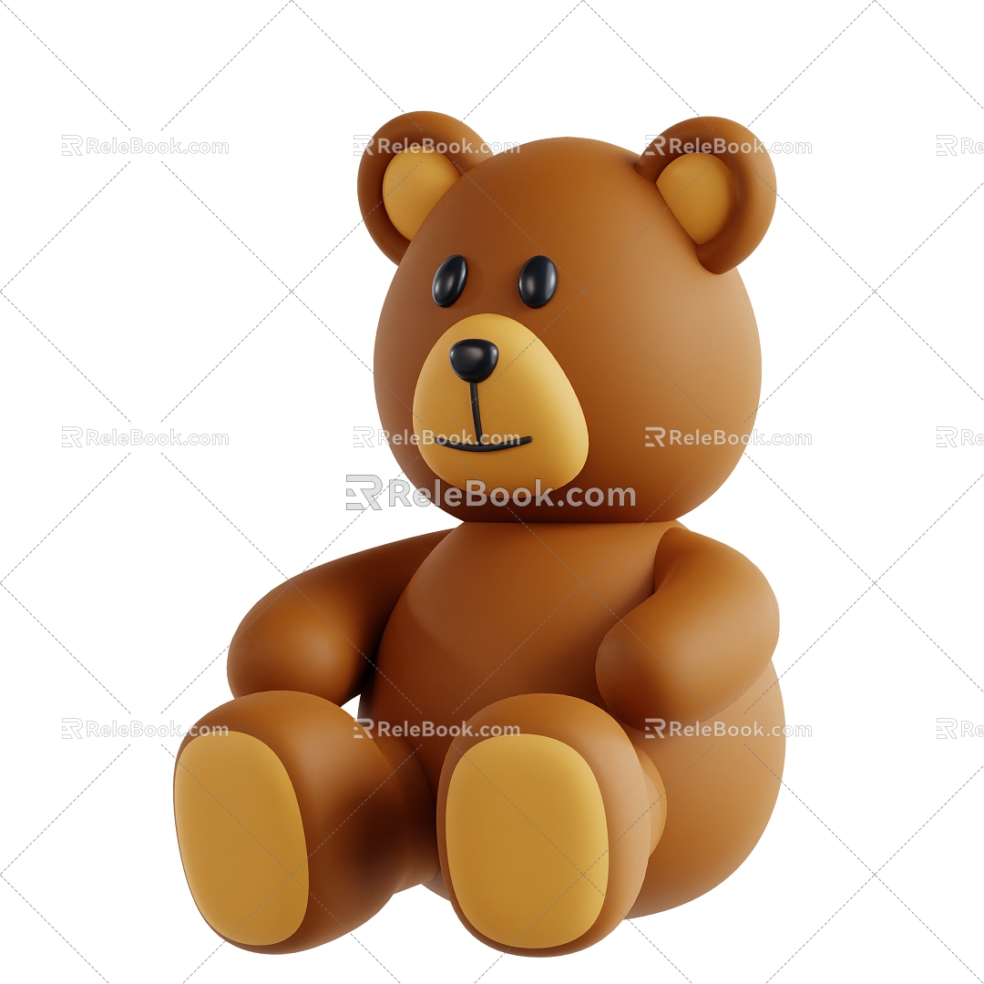 Teddy bear stuffed bear bear cartoon teddy bear 3d model