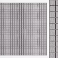 Gray Square Rug With Grid Pattern Design For Living Room Floor Decor 3d model