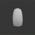 White Wireless Computer Mouse With Ergonomic Design Smooth Surface And Scroll Wheel 3d model