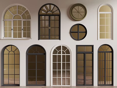 Variety Of Floor To Ceiling Window Styles And Designs 3d model