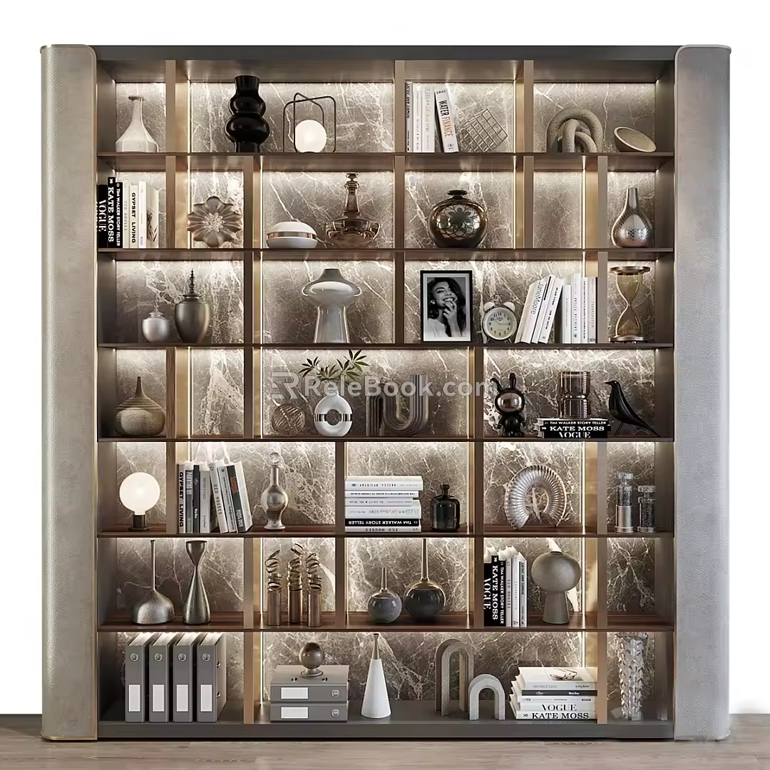 Light Luxury Storage Rack Display Rack Display Rack Decorative Rack Display Rack Ornaments Decorative Ornaments Jewelry Ornaments 3d model