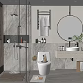 Modern toilet 3d model