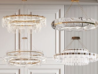 French Chandelier Light Luxury Chandelier Crystal Chandelier for Living Room Chandelier 3d model