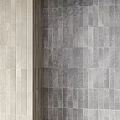 Gray And Beige Wall Tile Components With Geometric Pattern Architectural Decorative Design