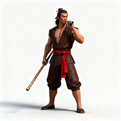 Wu Song Water Margin Role 3d model