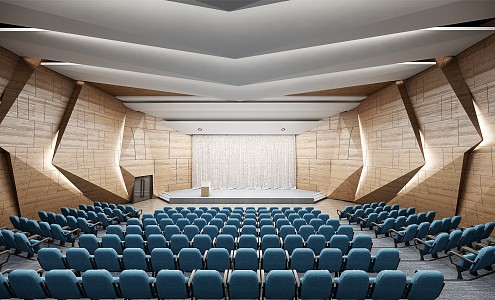 Modern Conference Hall Report Hall 3d model