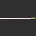 Modern Laser Weapon Featuring Pink Beam And Gold Silver Hilt Design