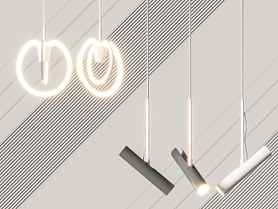 Modern chandelier 3d model