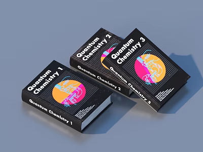 Quantum Chemistry Educational Textbooks Complete Series Volumes 1 2 3 3d model