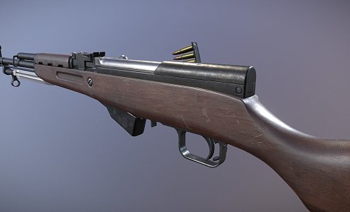 Russian SKS Rifle 3d model