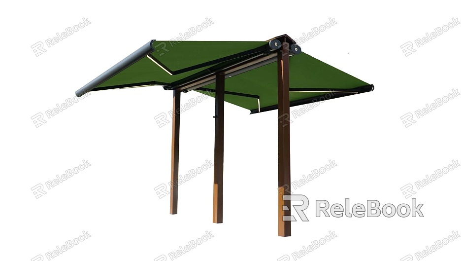 Courtyard building awning outdoor awning curved arm awning villa awning automatic retractable awning combination model