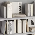 Organized Books And Magazines On Stylish Bookshelves With Various Designs And Neutral Tones