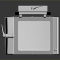 Commercial Metallic Processing Equipment With Two Vertical Covers And Mobile Wheels For Industrial Use