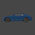 White and Blue Luxury Coupe Cars with Sleek Design and Modern Exterior