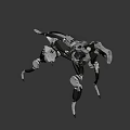 Armored Mechanical Robot Character Design For Game And Movie Scenes