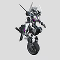 Decepticons Motorcycle Robot Mecha Warrior Terminator Destroyer Machine Warrior Robot Fighter Low Face Number Low Model Simple Model 3d model