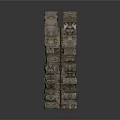 Ancient Stone Archway and Wooden Door Architectural Building Elements Design