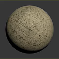 Vintage Globe With Beige Surface And Detailed Star Charts On Dark Background