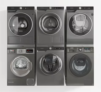 Modern washing machine drum washing machine intelligent washing machine 3d model